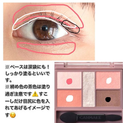 パーフェクトスタイリストアイズ/キャンメイク/アイシャドウパレットを使ったクチコミ(2枚目)