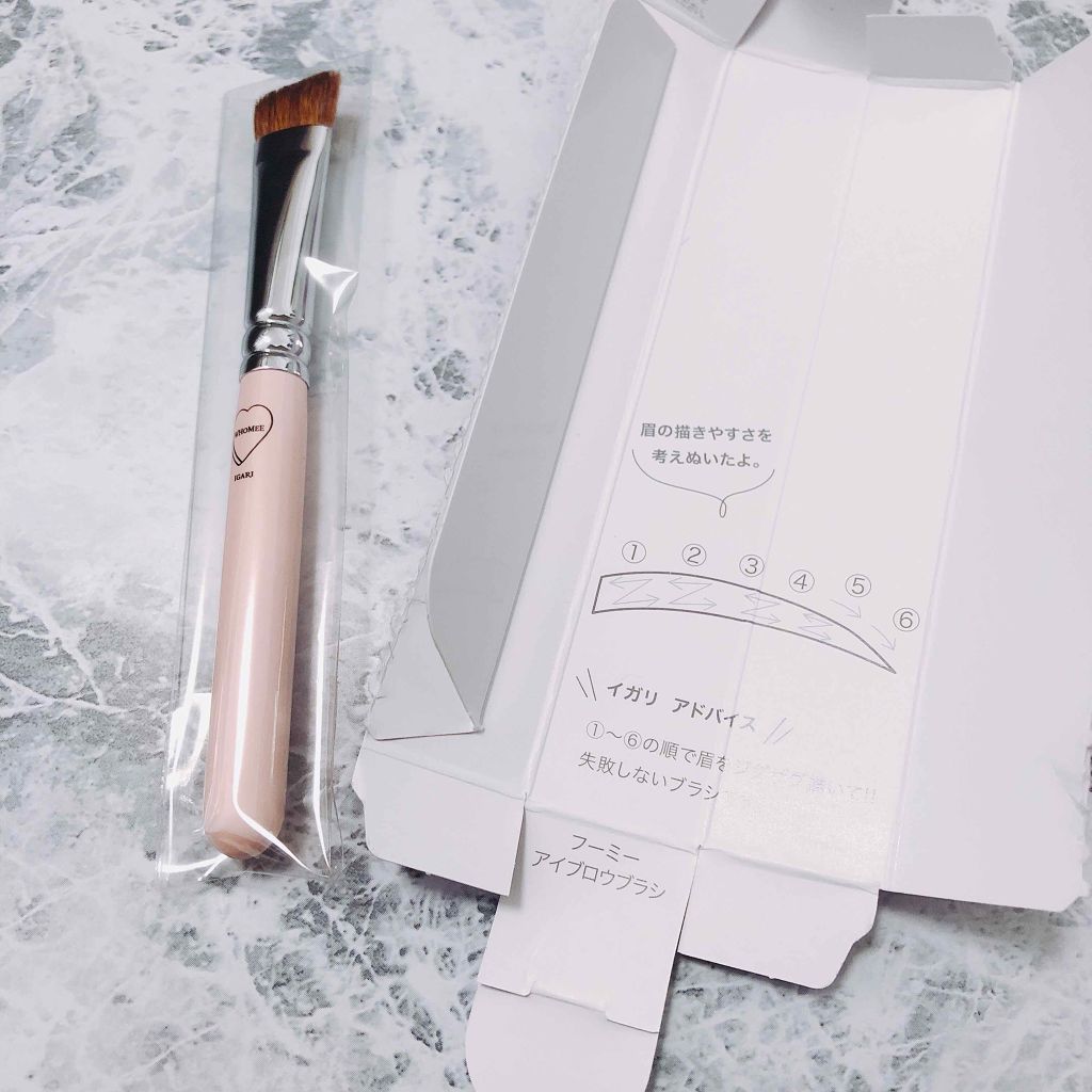 フーミー　アイブロウブラシ 熊野筆/WHOMEE/メイクブラシを使ったクチコミ（1枚目）