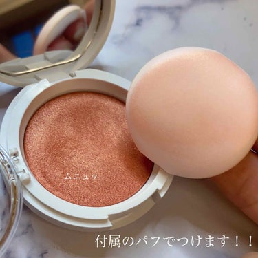 HOLIKA HOLIKA PEARLY DOUGH BLUSHERのクチコミ「これまたかわいいチークとリップの紹介を🥺✨
.
.
チークはムニュっとしててクッションファンデ.....」（2枚目）