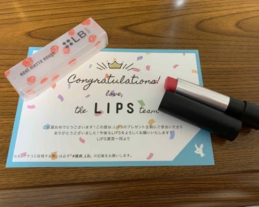 LB リアルマットルージュ　RMR-3
アイシーコーラル

LIPSのプレゼント企画で頂きました！！
ありがとうございます😭
自分ではなかなか挑戦しないだろう商品を使うチャンスをいただけて嬉しいです😊
