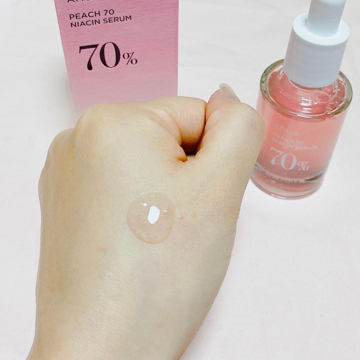 桃70%ナイアシンセラム/Anua/美容液を使ったクチコミ(3枚目)