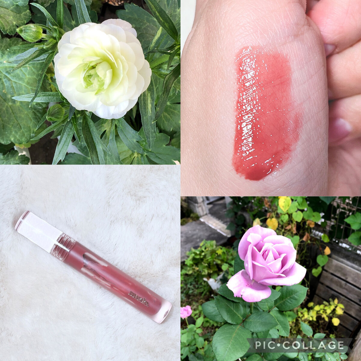 グラッセリップティント 06 モーヴモア/mude./リップティントを使ったクチコミ（2枚目）