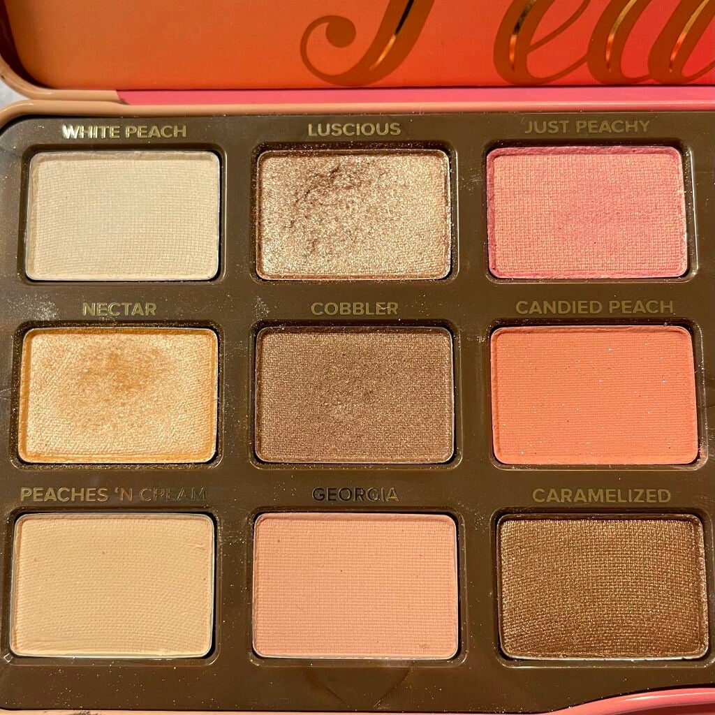 スイートピーチ アイシャドウ パレット/Too Faced/アイシャドウパレットを使ったクチコミ(3枚目)