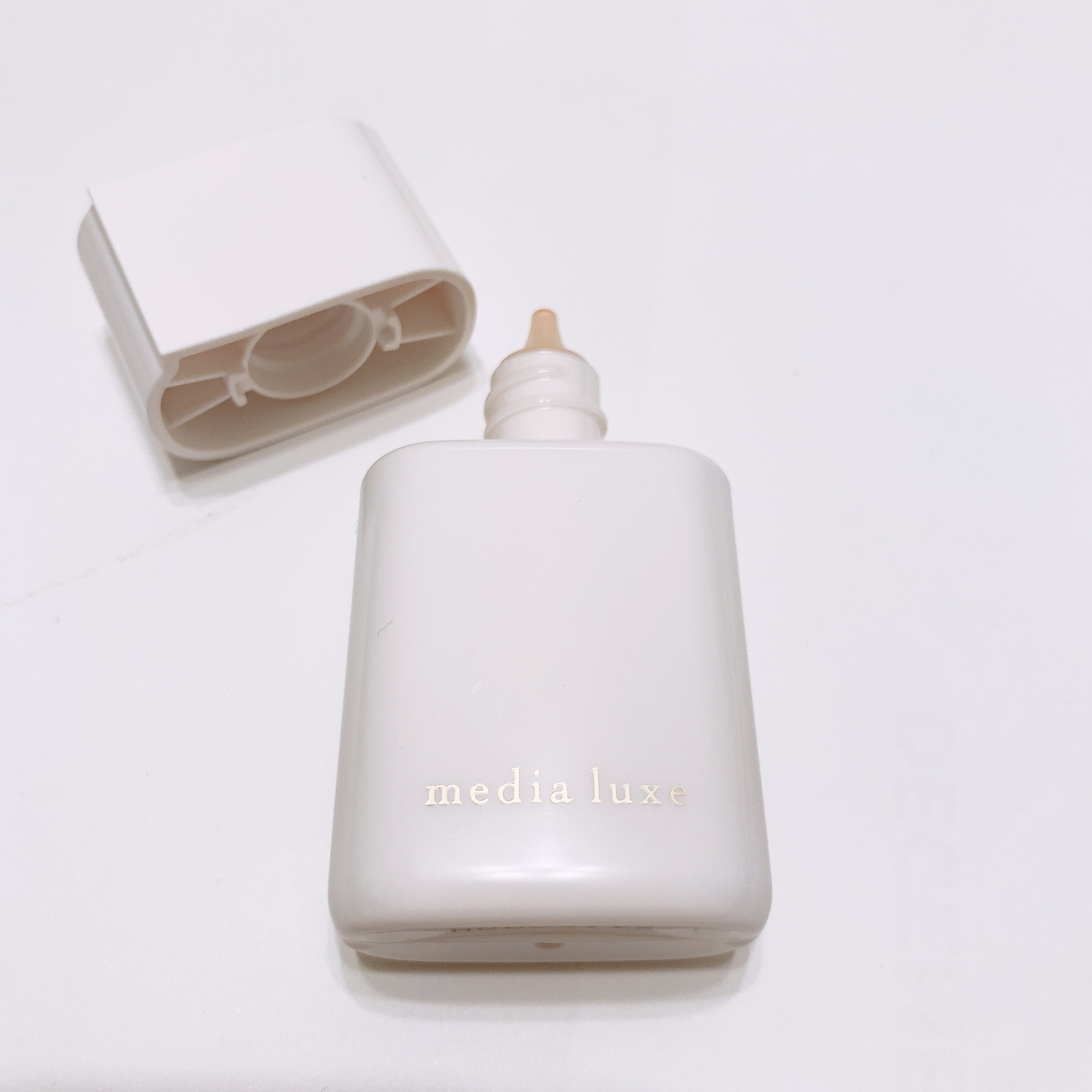 パウダーファンデーション/media luxe/パウダーファンデーションを使ったクチコミ（2枚目）