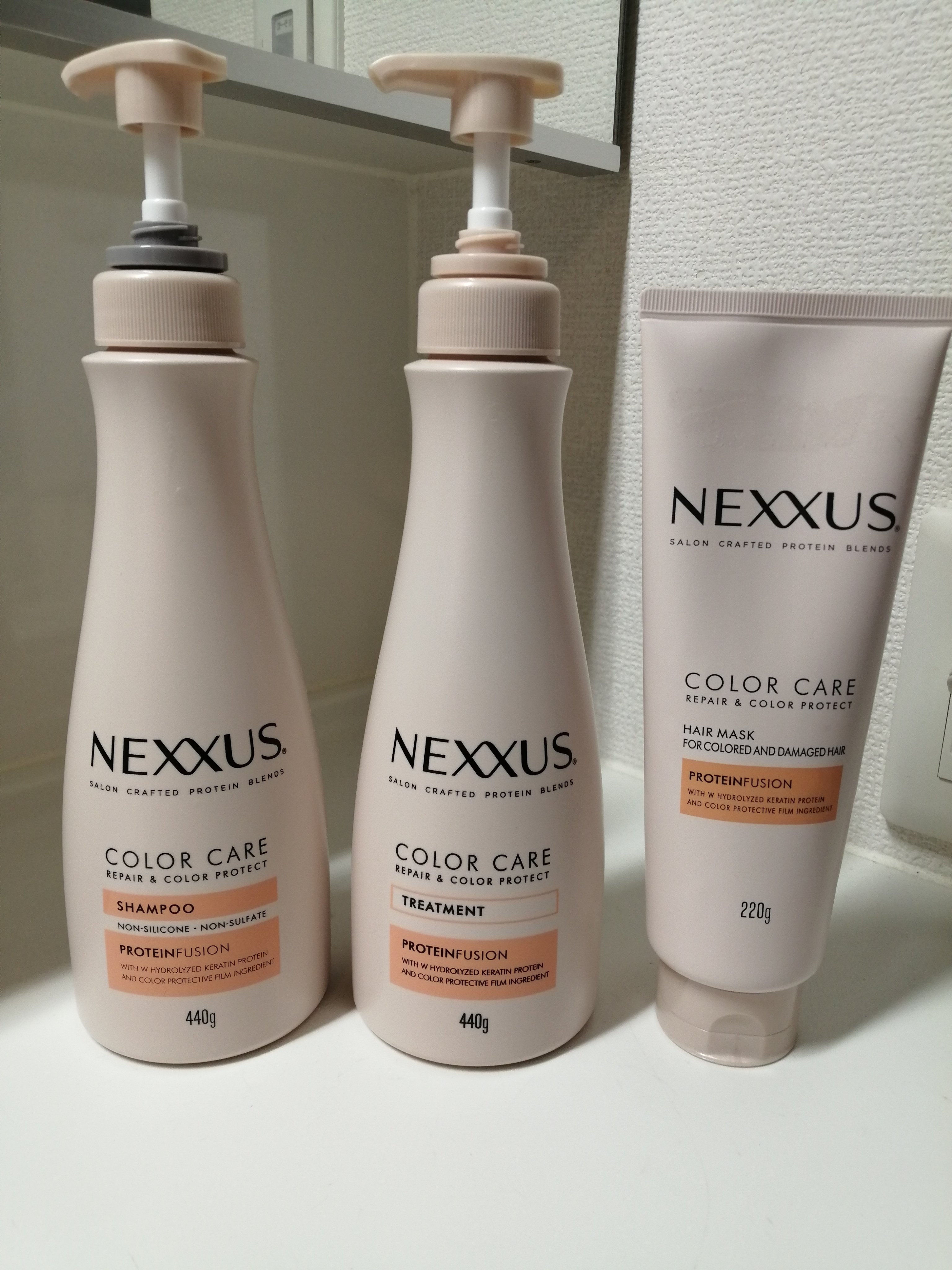 ネクサス リペア＆カラープロテクト シャンプー／トリートメント/NEXXUS(ネクサス)/市販シャンプーを使ったクチコミ（1枚目）