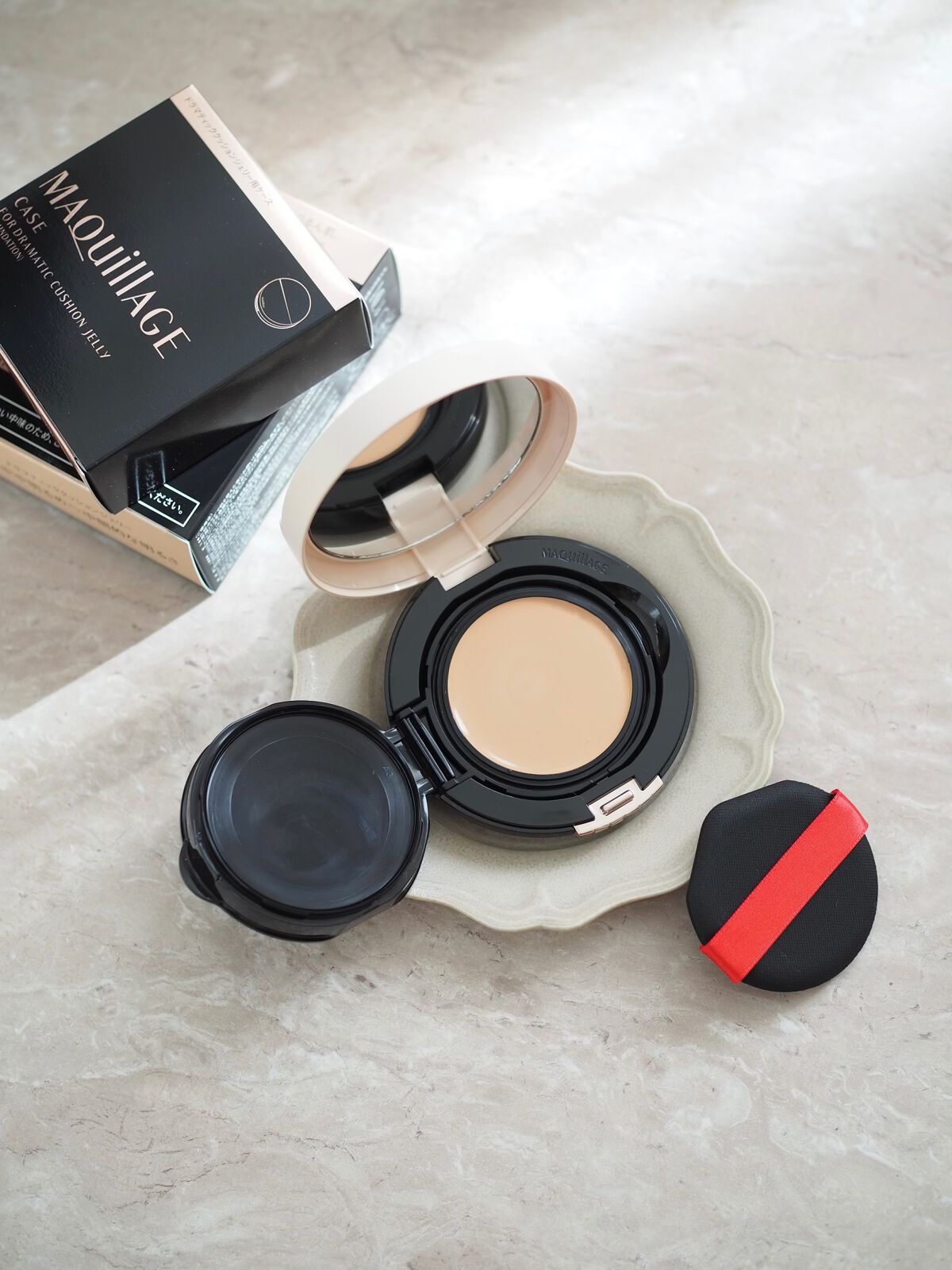 ドラマティッククッションジェリー/マキアージュ/クッションファンデーションを使ったクチコミ（1枚目）