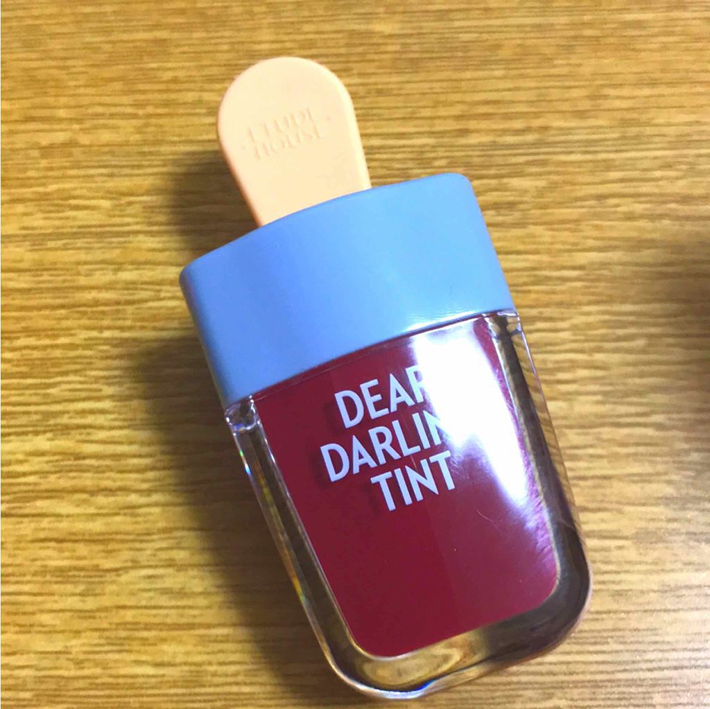 ディアダーリン ウォータージェルティント （アイスティント）/ETUDE/口紅を使ったクチコミ（1枚目）