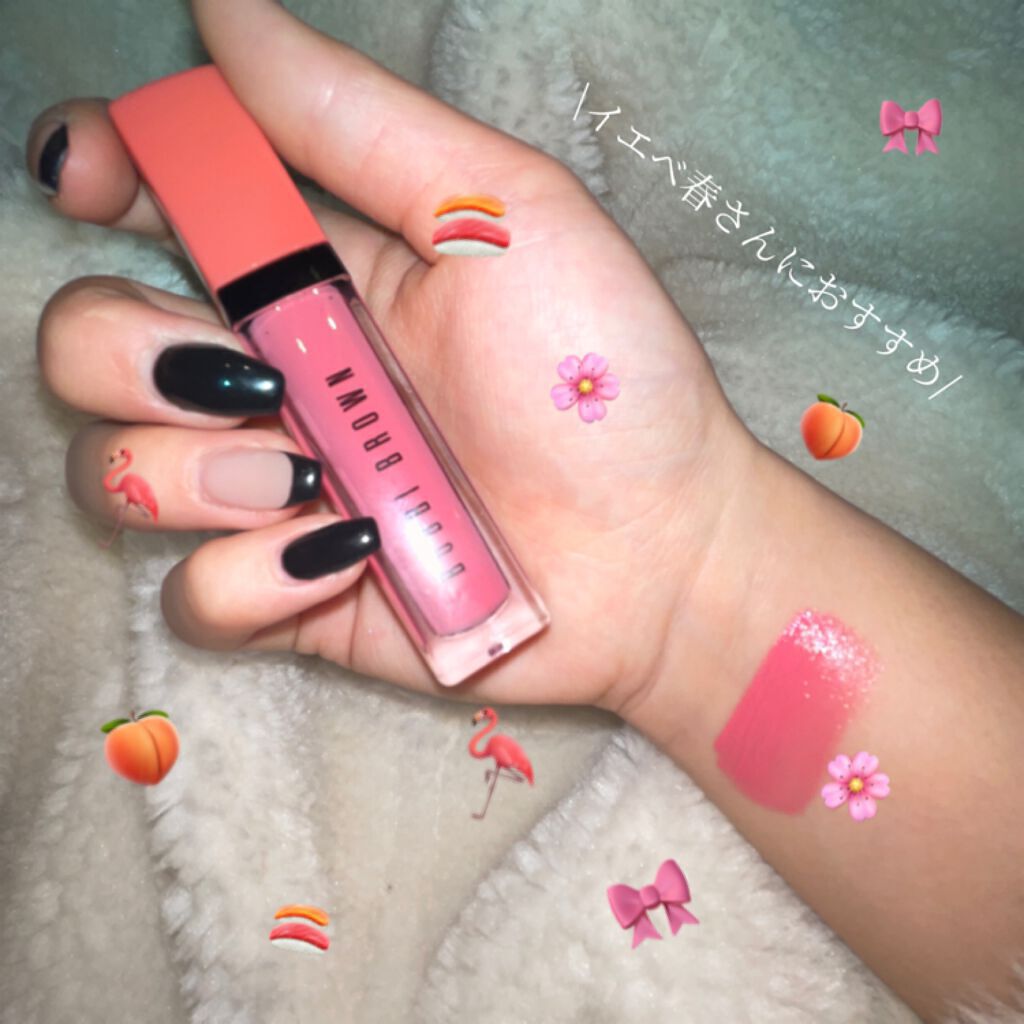 クラッシュド リキッド リップ 11 ピーチ＆クワイエット/BOBBI BROWN/口紅を使ったクチコミ（2枚目）