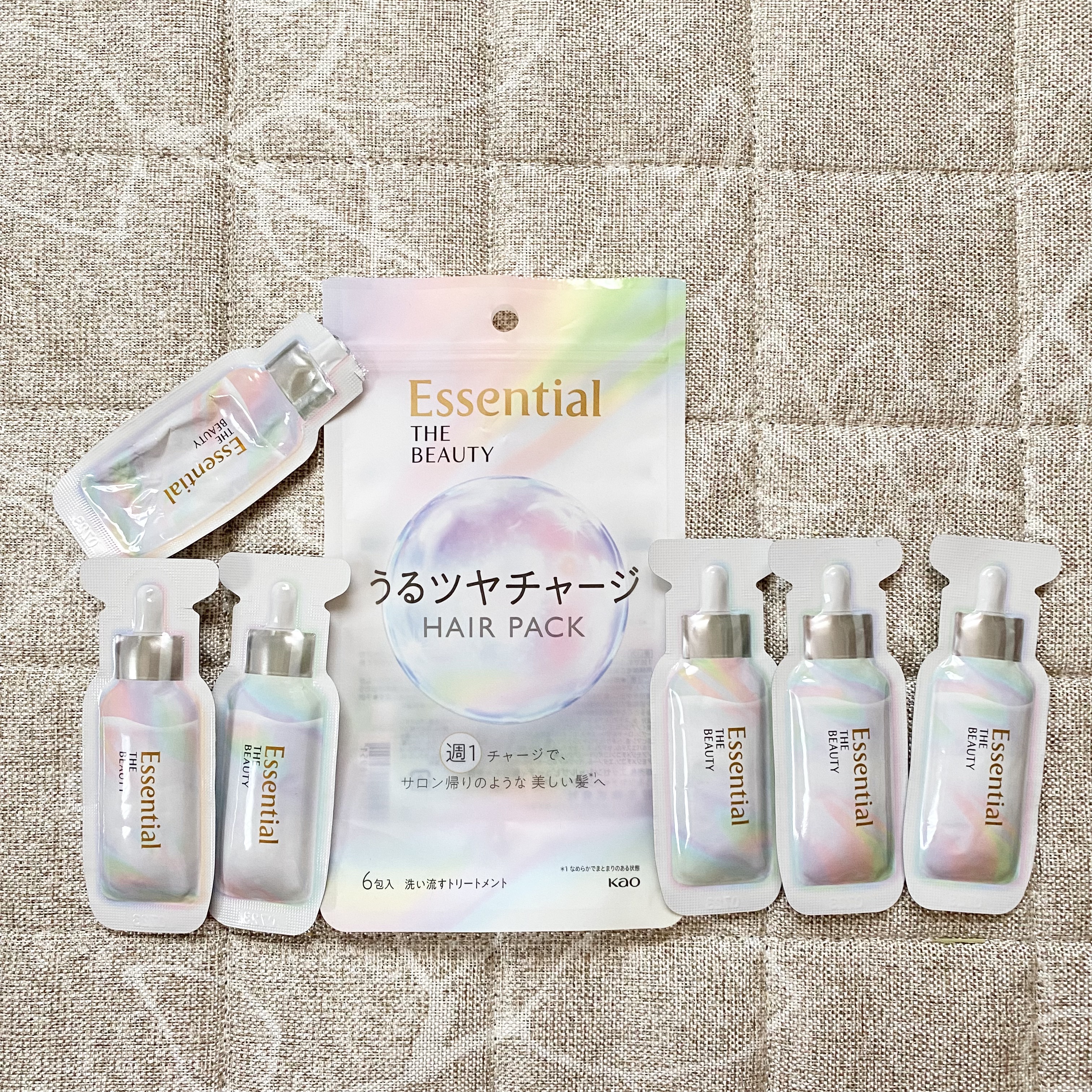 ザビューティ うるツヤチャージヘアパック/エッセンシャル/ヘアマスク・ヘアパックを使ったクチコミ（2枚目）