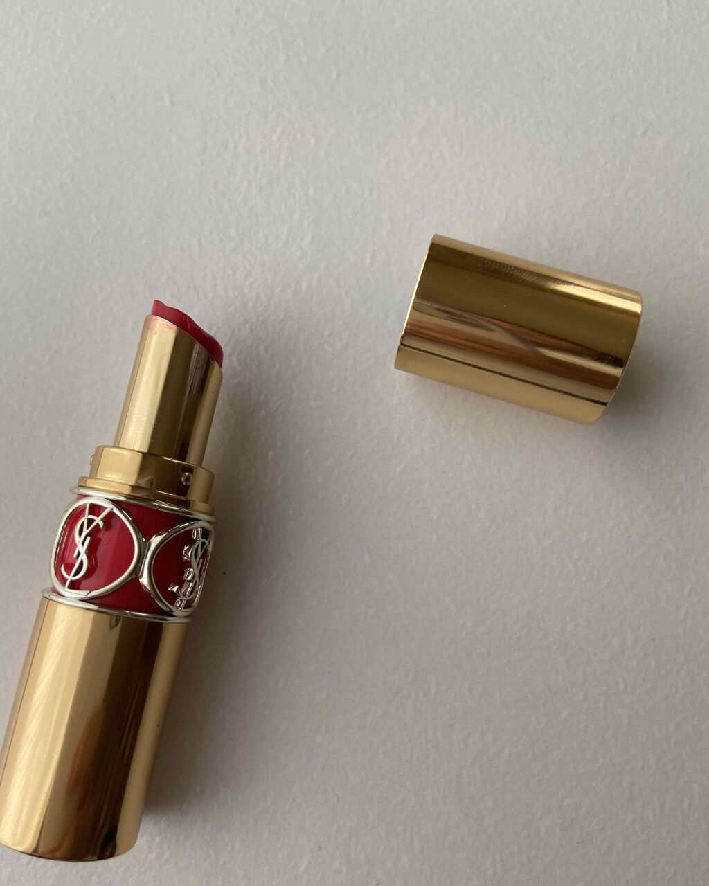 ルージュ ヴォリュプテ シャイン/YVES SAINT LAURENT BEAUTE/口紅を使ったクチコミ(1枚目)