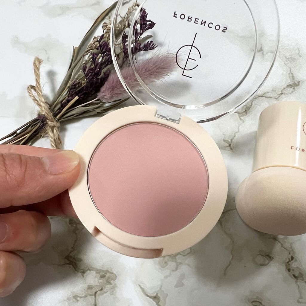 ピュアブラッシャー パフ付き/フォレンコス/パウダーチークを使ったクチコミ（2枚目）