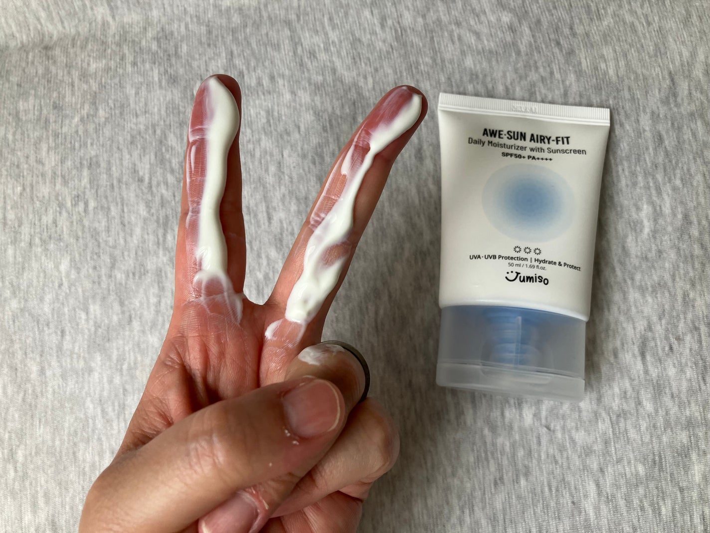 AWE・SUN AIRY-FIT Daily Moisurizer With Sunscreen/JUMISO/日焼け止めクリームを使ったクチコミ(4枚目)