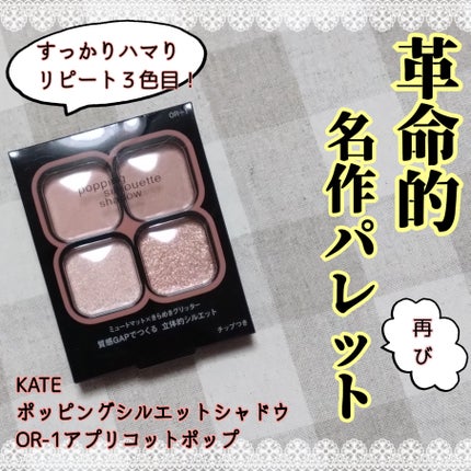 ケイト ポッピングシルエットシャドウ/KATE/アイシャドウパレットを使ったクチコミ(1枚目)