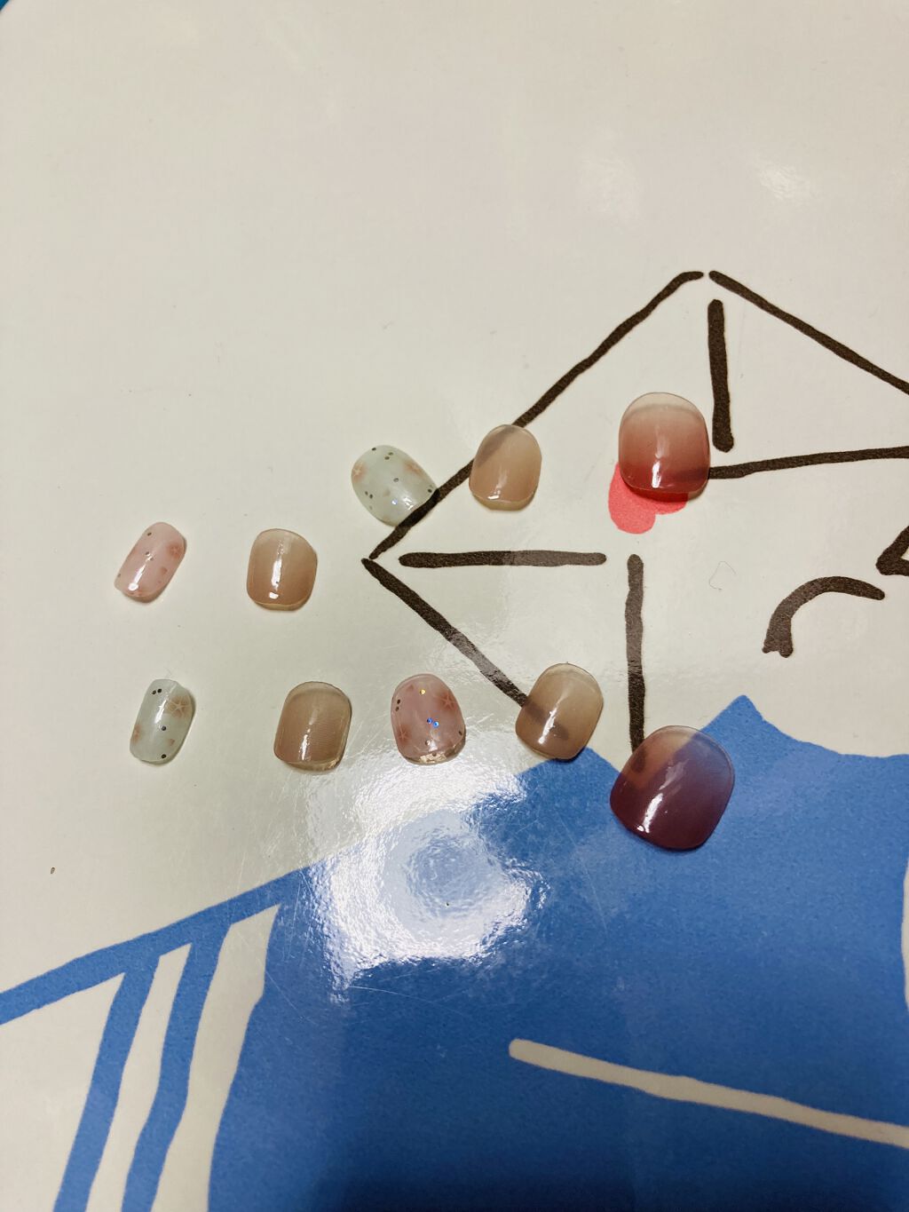 ネイルチップ/DAISO/ネイルチップ・パーツを使ったクチコミ（2枚目）