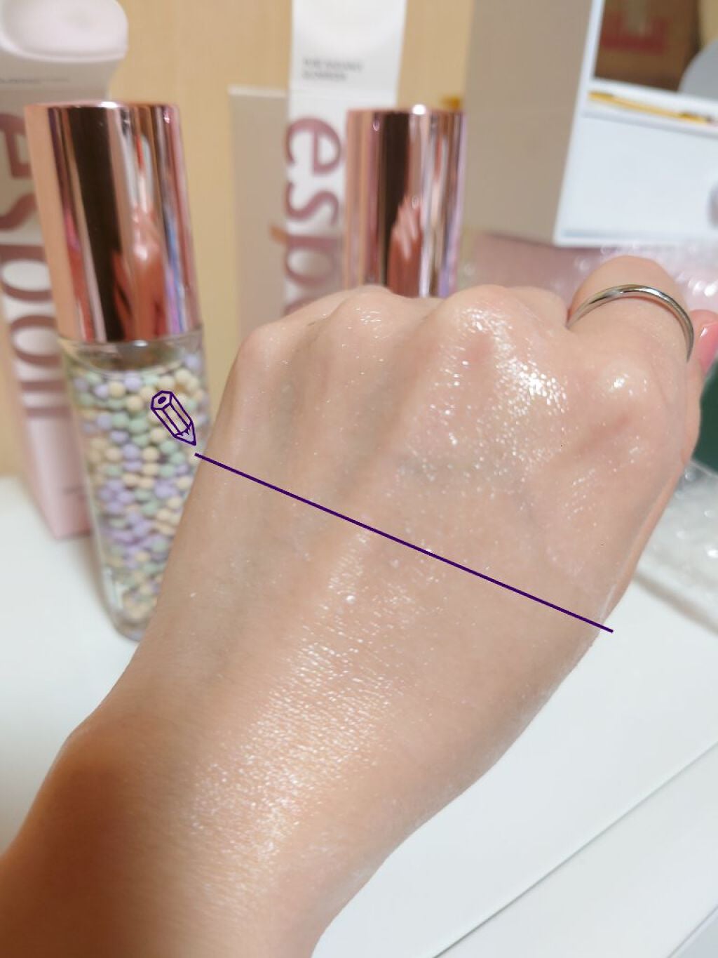 スキンスムージンググロウライザー/espoir/化粧下地を使ったクチコミ(4枚目)