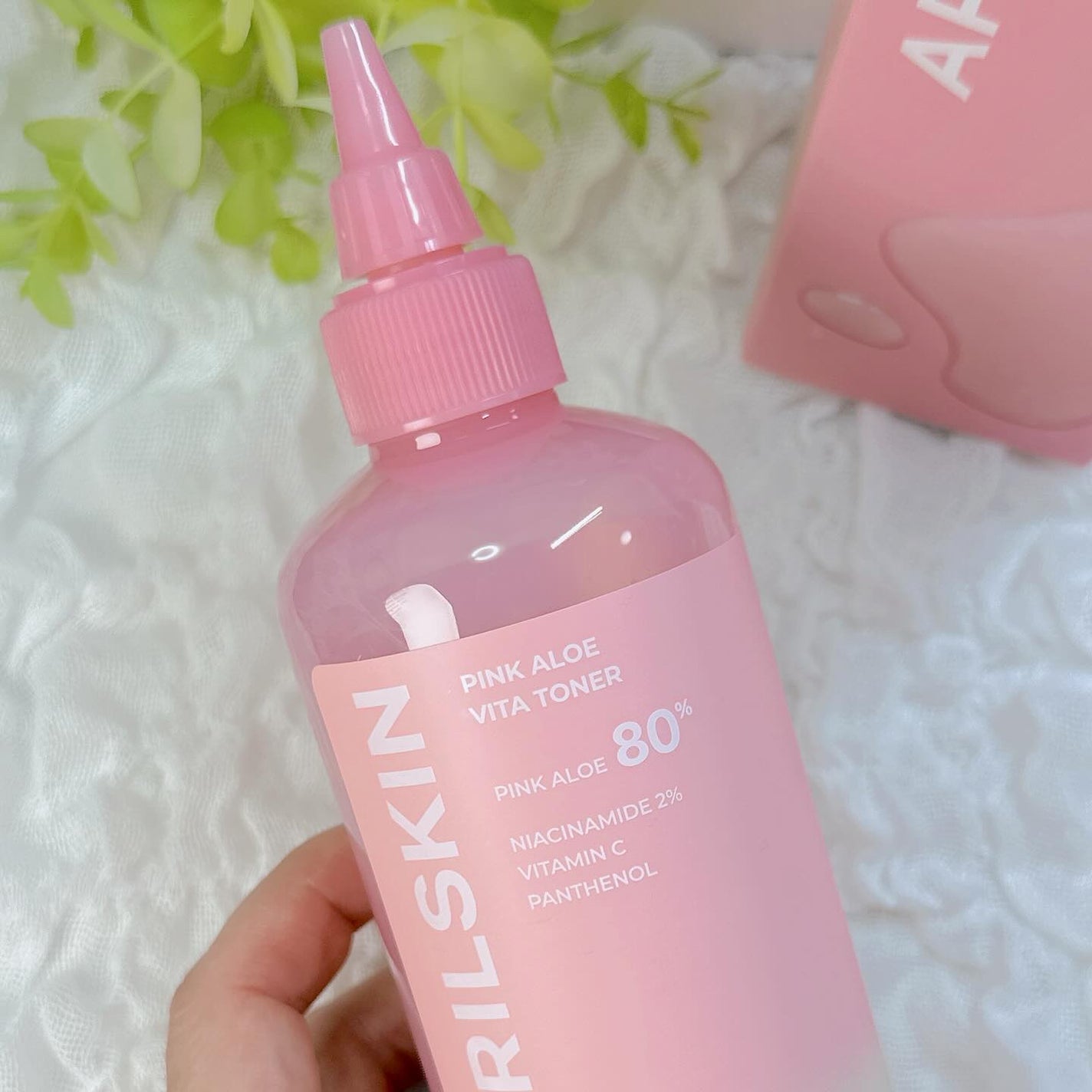 ピンクアロエビタトナー/APRILSKIN/化粧水を使ったクチコミ(2枚目)