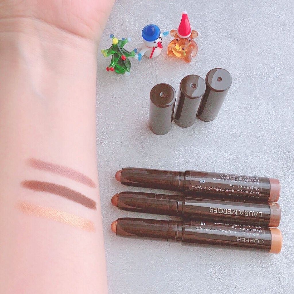 シマー アンド グロウ キャビアスティック トリオ /ローラ メルシエ/スティックアイシャドウを使ったクチコミ（3枚目）