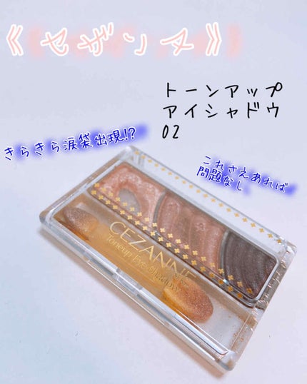 トーンアップアイシャドウ/CEZANNE/アイシャドウパレットを使ったクチコミ(1枚目)