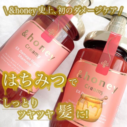 Creamy EXダメージリペアシャンプー1.0/ヘアトリートメント2.0/&honey/市販シャンプーを使ったクチコミ(1枚目)