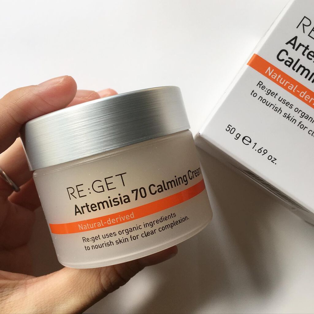 カワラヨモギ70カーミングクリーム/RE:GET/フェイスクリームを使ったクチコミ（1枚目）