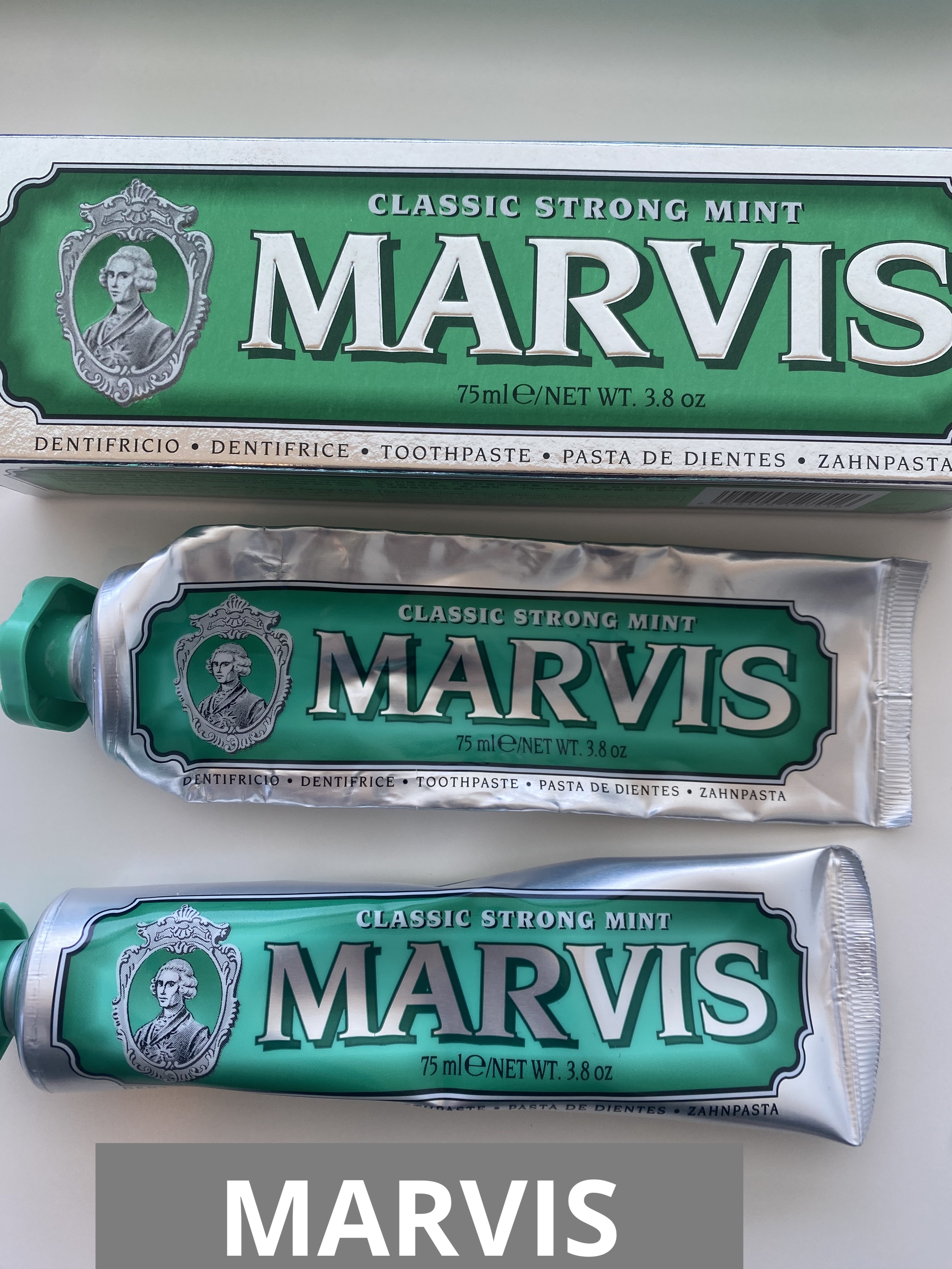 MARVIS Classic Strong Mint(クラッシックストロングミント)/MARVIS/歯磨き粉を使ったクチコミ（1枚目）