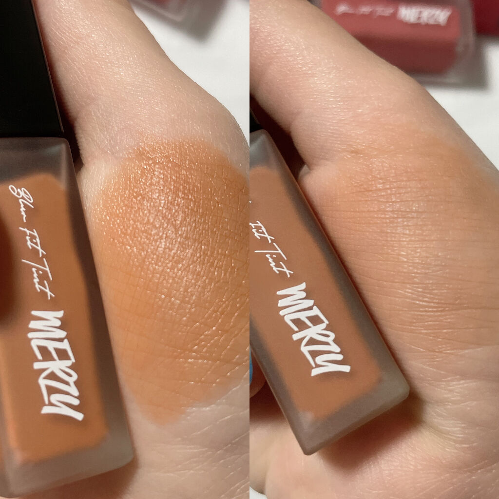 ブラー フィット ティント BT5. ハッシュローズ/MERZY/リップティントを使ったクチコミ（3枚目）