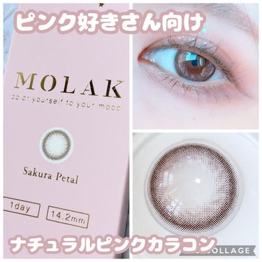 MOLAK 1day サクラペタル/MOLAK/ワンデー（１DAY）カラコンを使ったクチコミ（1枚目）