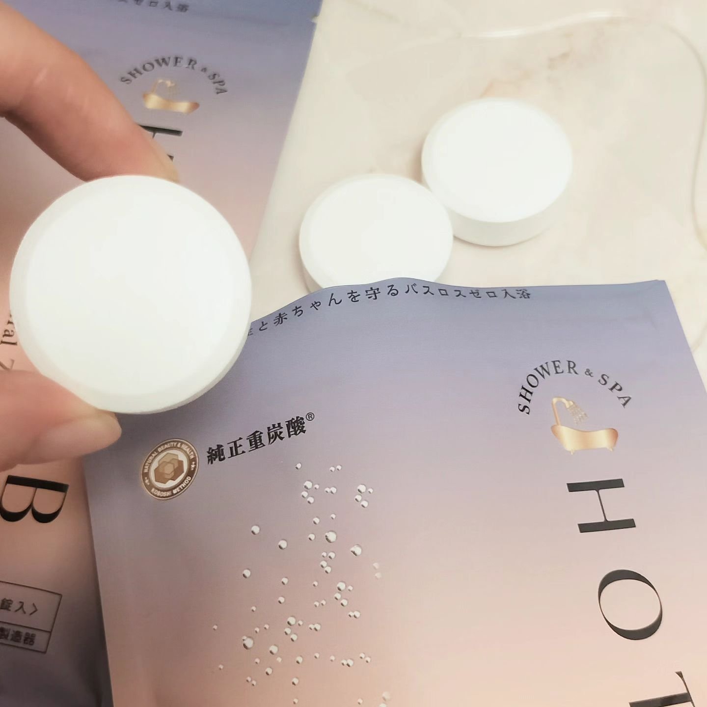 HOT TAB NATURAL ZEN SHOWER/HOT TAB/炭酸系入浴剤を使ったクチコミ（3枚目）