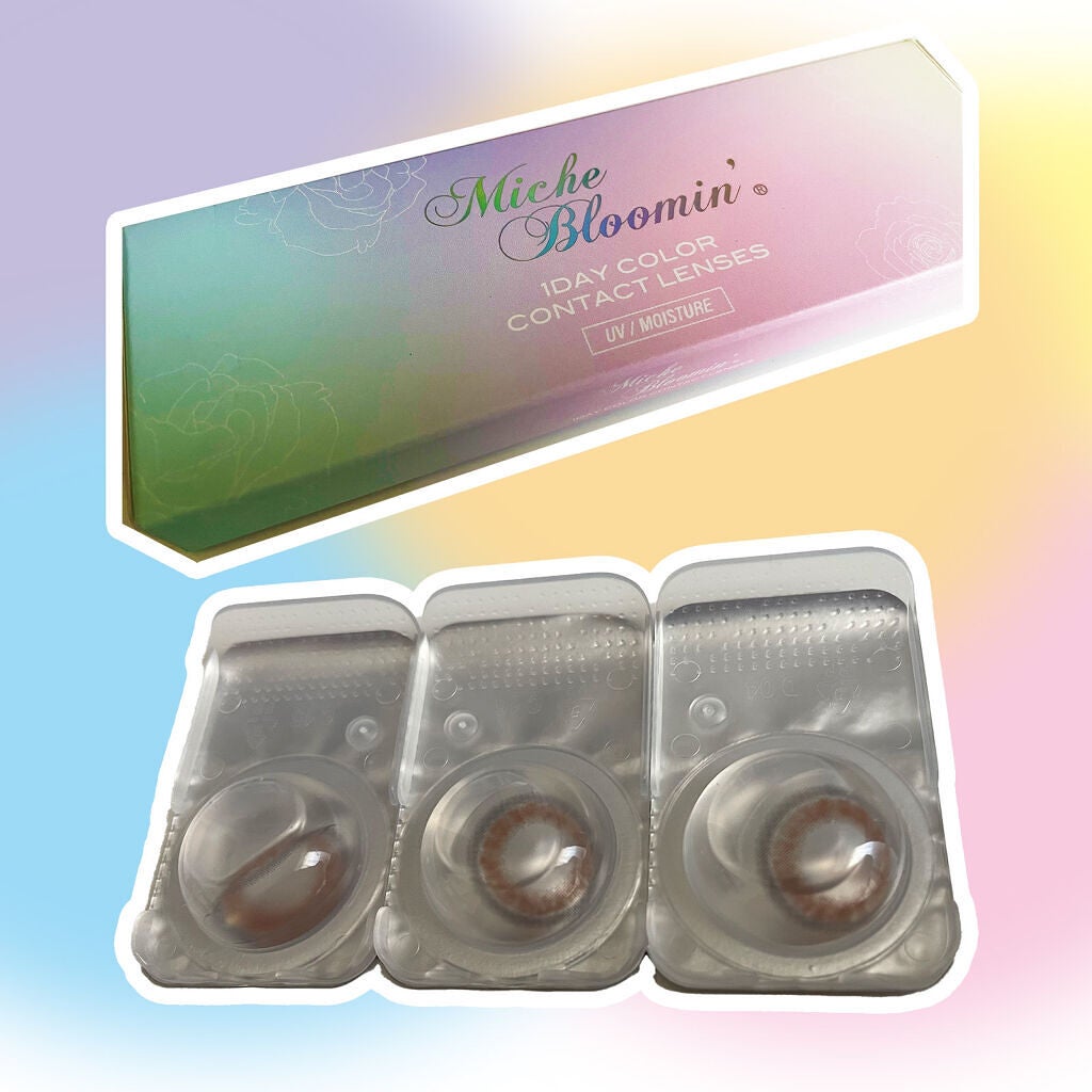 アイリスグローシリーズ/ミッシュブルーミン/カラーコンタクトレンズを使ったクチコミ(2枚目)