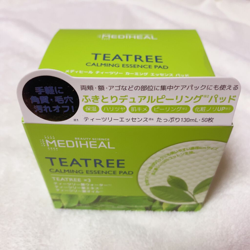 ティーツリーカーミングエッセンスパッド/MEDIHEAL/トナーパッドを使ったクチコミ（1枚目）