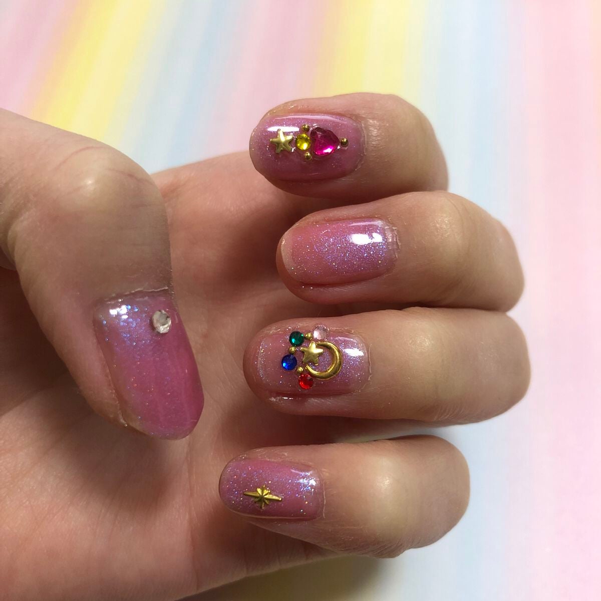 ジェルネイル(ライト対応)/セリア/ジェルネイルを使ったクチコミ(2枚目)