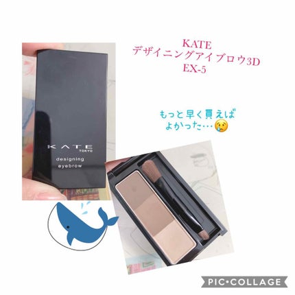 ケイト デザイニングアイブロウ3D/KATE/パウダーアイブロウを使ったクチコミ(1枚目)