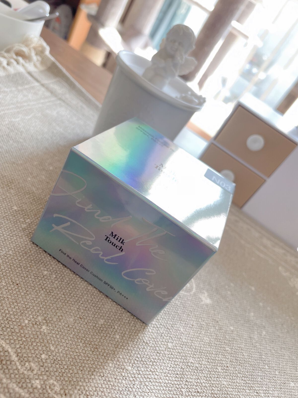 ファインド ザ リアル カバー クッション/Milk Touch/クッションファンデーションを使ったクチコミ(2枚目)