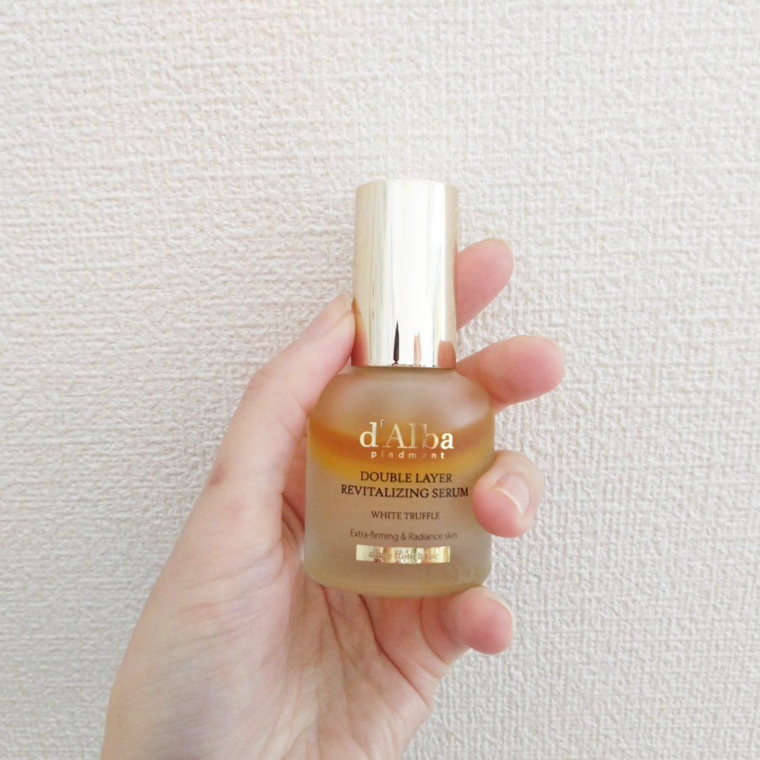 ホワイトトリュフダブルレイヤーリバイタライジングセラム/ダルバ/美容液を使ったクチコミ（3枚目）