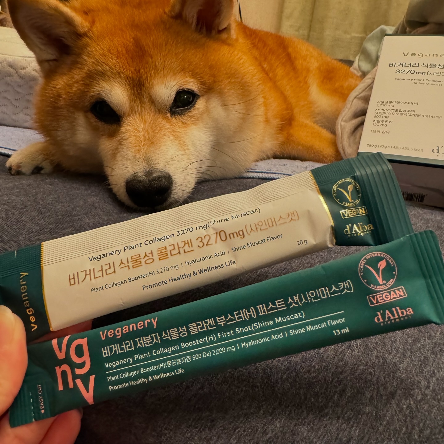 ヴィーガナリー低分子植物性コラーゲンブースターファーストショット/ダルバ/美容サプリメントを使ったクチコミ（2枚目）