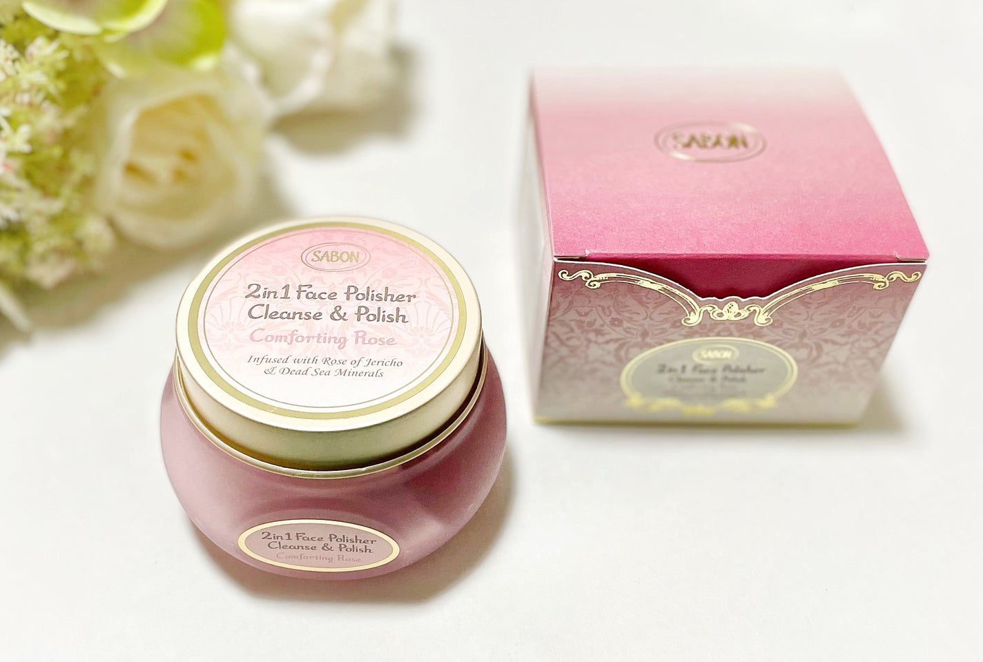 フェイスポリッシャー コンフォーティング・ローズ/SABON/スクラブ・ゴマージュを使ったクチコミ(1枚目)