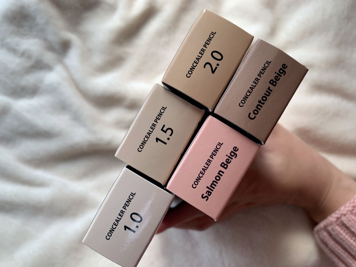カバーパーフェクション コンシーラー ペンシル/the SAEM/ペンシルコンシーラーを使ったクチコミ(4枚目)