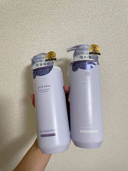 OR スパ・シャンプー/ヘアトリートメント シルキーナイトリペア/Off&Relax/市販シャンプーを使ったクチコミ(1枚目)
