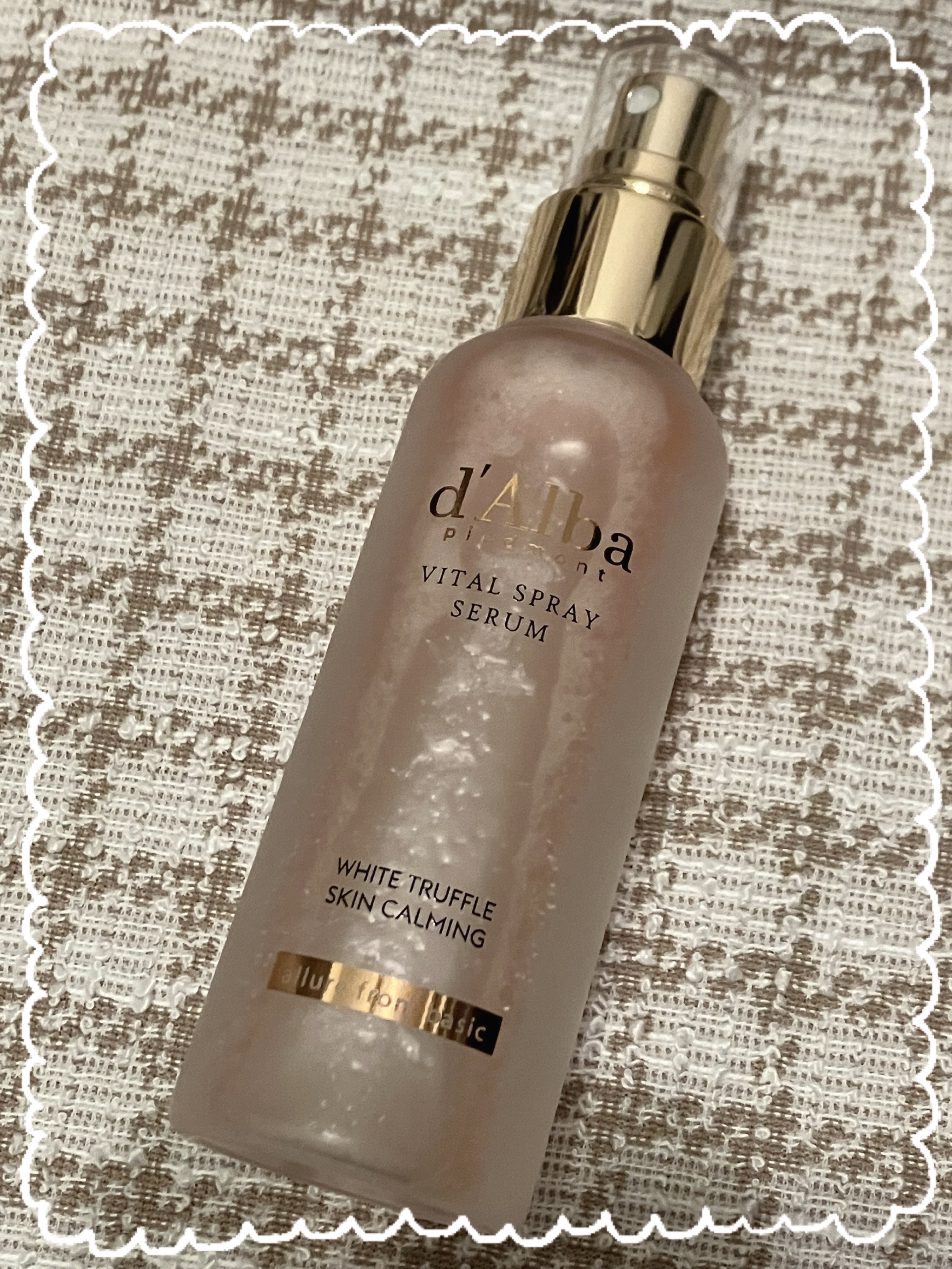 ダルバ ホワイトトリュフバイタルスプレーセラム/ダルバ/ミスト状化粧水を使ったクチコミ（3枚目）
