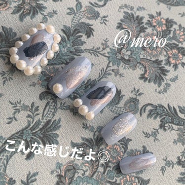 mero🧸🖤 on LIPS 「meroです🧸🖤今回はセルフネイルのご紹介💗💗💗✂ーーーーーー..」（3枚目）