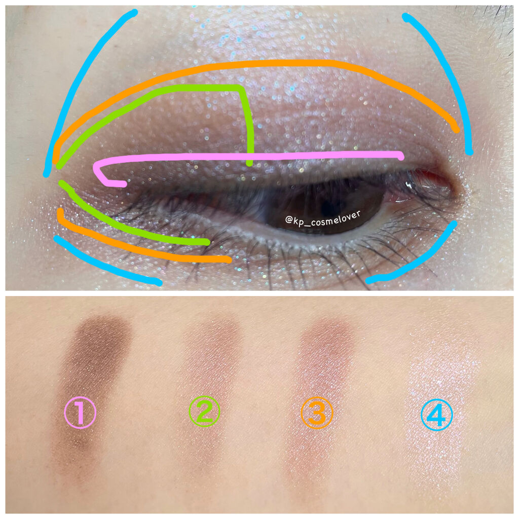 フラロッソ インテンソ アイシャドウ VI01/アスタリフト/アイシャドウパレットを使ったクチコミ（2枚目）