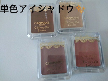 ベルベッティフィットカラーズ/キャンメイク/ジェル・クリームアイシャドウを使ったクチコミ(1枚目)