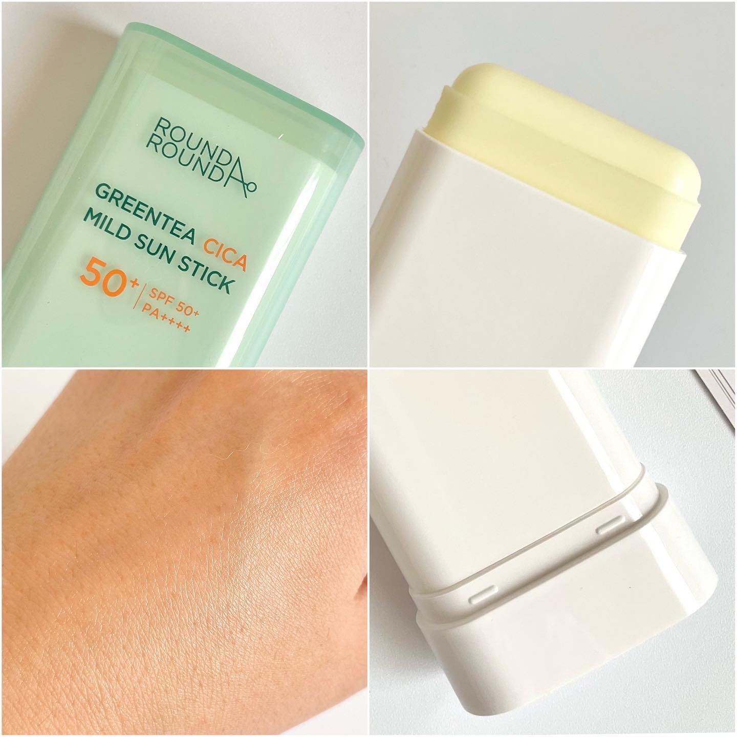 グリーンティー CICA マイルド サンスティック/ラウンドアラウンド/日焼け止めスティックを使ったクチコミ（3枚目）