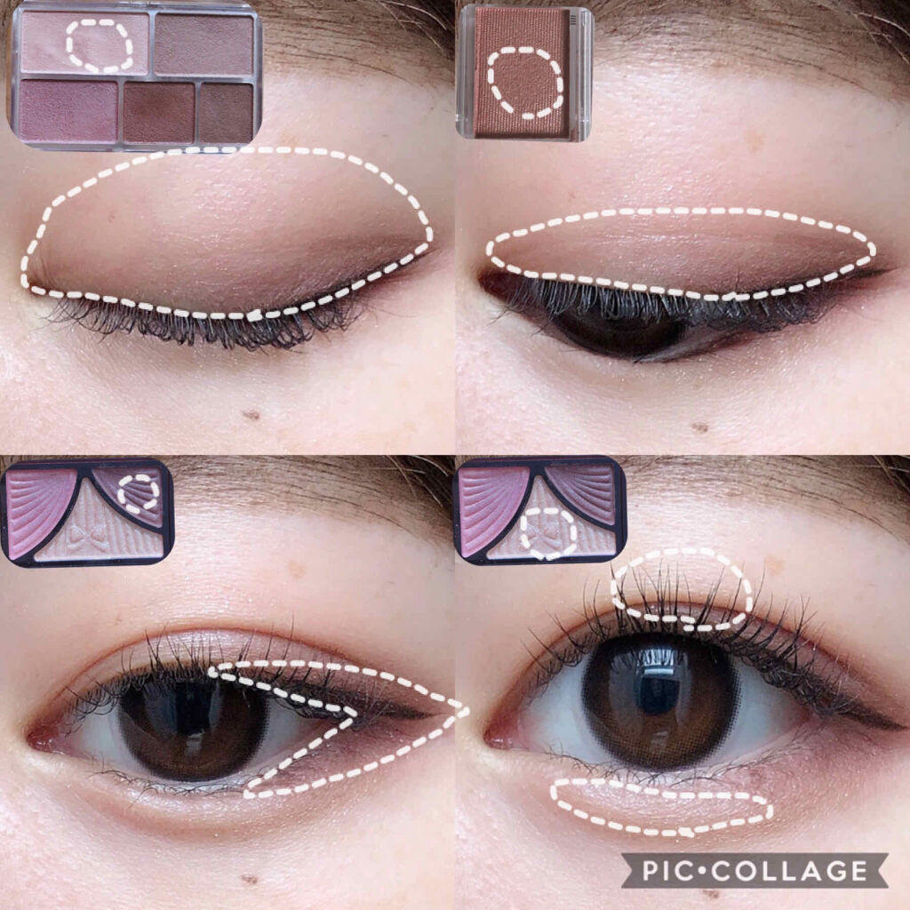 ジューシーピュアアイズ/キャンメイク/アイシャドウパレットを使ったクチコミ（3枚目）