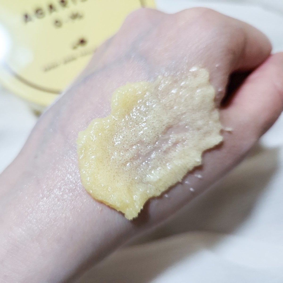 Q+Me スウィートボムタラソスクラブレモンティーの香り/AGARISM/バスト・ヒップケアを使ったクチコミ(3枚目)