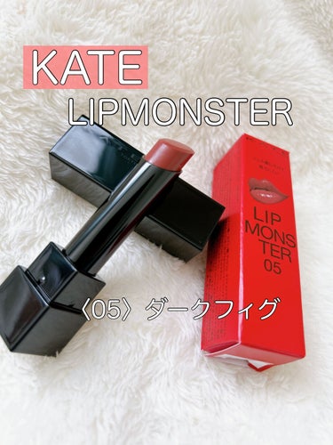 KATEのリップモンスター！
〈06〉に続き〈05〉ダークフィグを購入しました！
やっと普通に購入出来るようになったようですね🫢

ダークフィグは、
熟れたイチジクのような奥行きのあるブラウンレッド。
