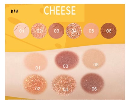 EYE SHADOW Cheese/kiss beauty/アイシャドウパレットを使ったクチコミ(3枚目)