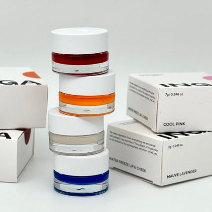 ウォーターフリーズリップ&チーク ヌードコーラル/INGA/ジェル・クリームチークの画像