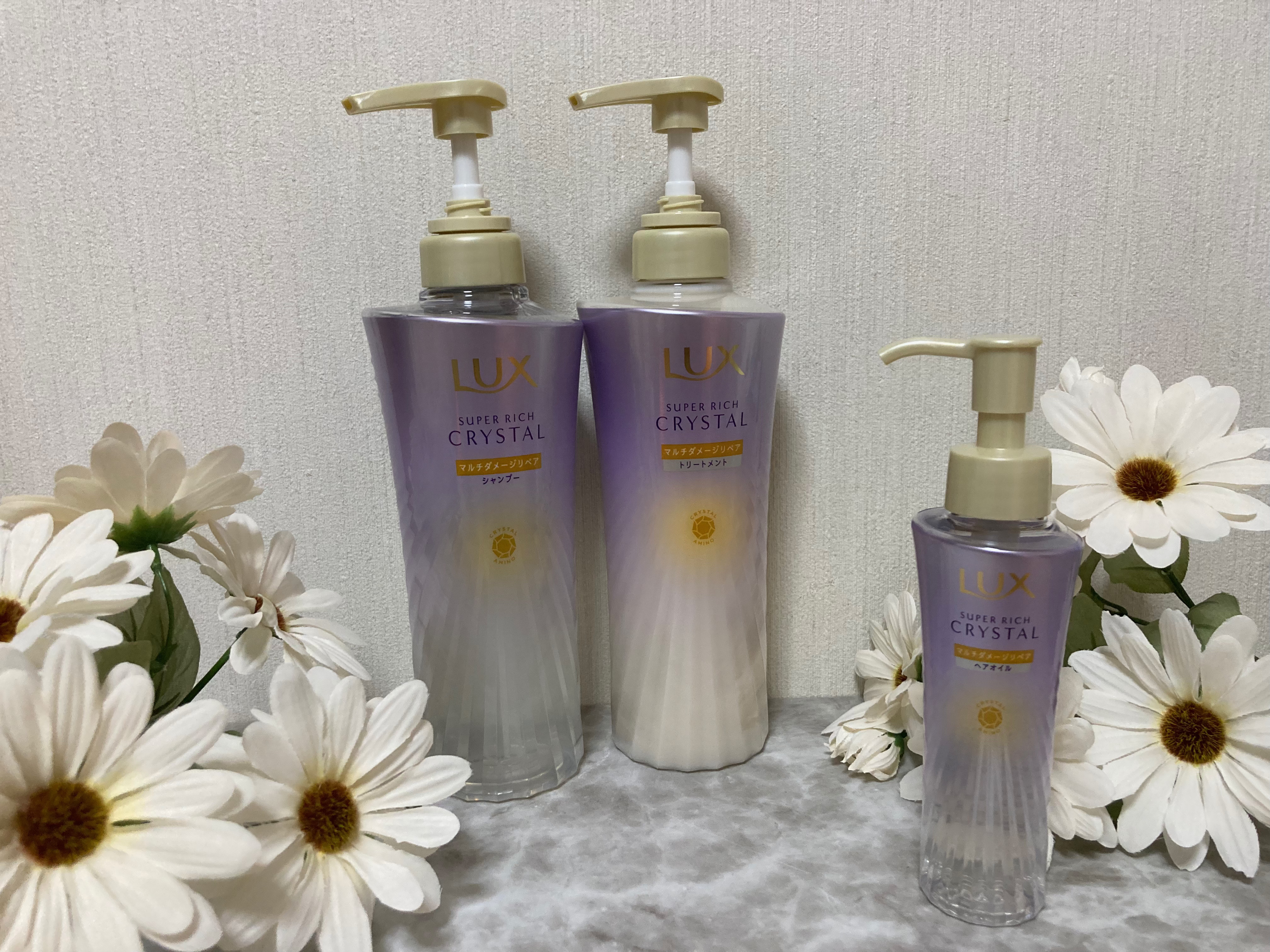 ラックス スーパーリッチクリスタル マルチダメージリペア ヘアオイル/LUX/ヘアオイルを使ったクチコミ（1枚目）