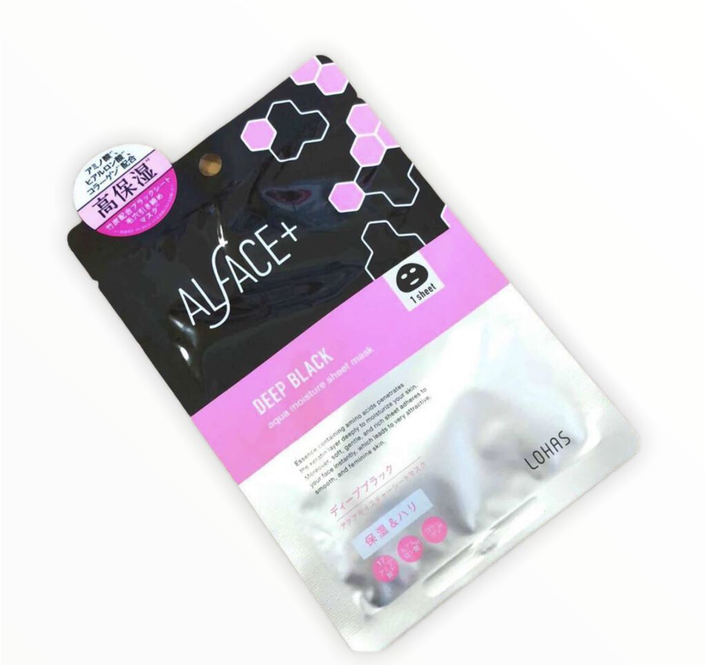 ディープブラック アクアモイスチャー シートマスク/ALFACE+/シートマスク・パックを使ったクチコミ（1枚目）